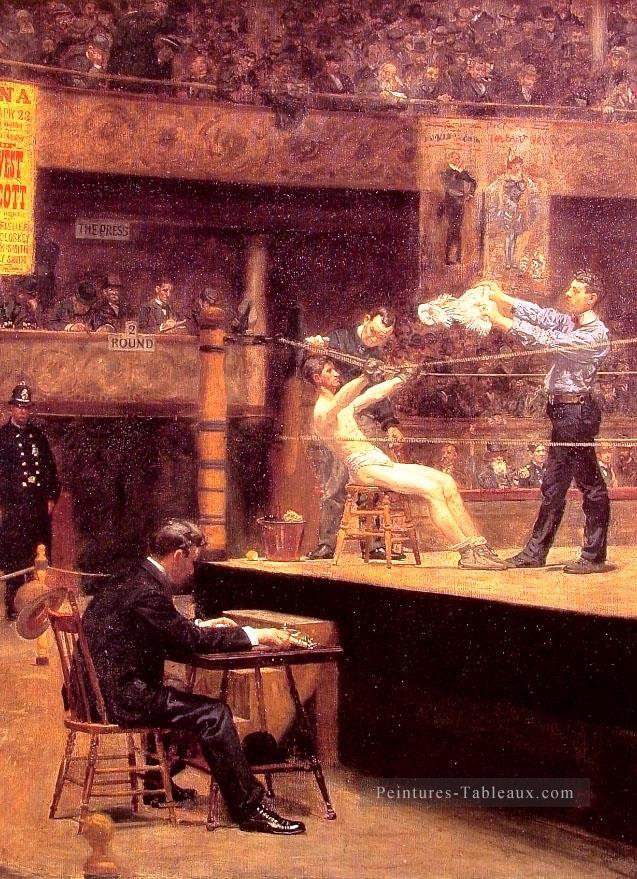 Entre Rounds réalisme Thomas Eakins Peintures à l'huile